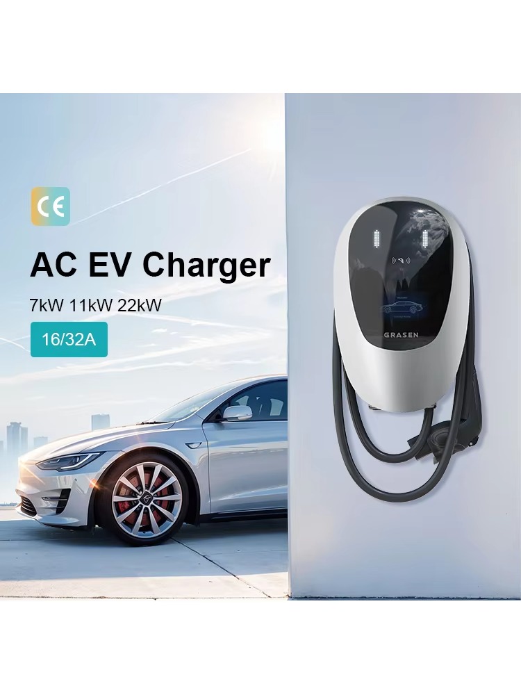 Home EV Charger 7kW 22kW 32A T - Type 2 Charger recension och pris
